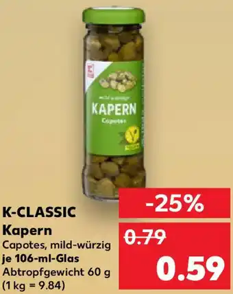 Kaufland K-CLASSIC Kapern Angebot