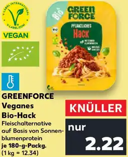 Kaufland GREENFORCE Veganes Bio-Hack Angebot