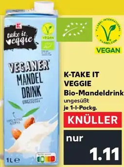 Kaufland K-TAKE IT VEGGIE Bio-Mandeldrink Angebot