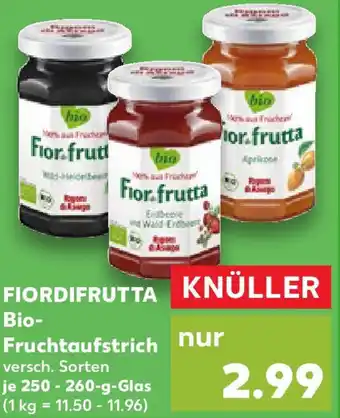 Kaufland FIORDIFRUTTA Bio Fruchtaufstrich Angebot