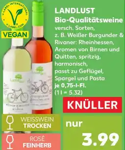 Kaufland LANDLUST Bio-Qualitätsweine Angebot