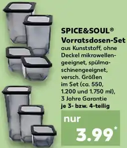 Kaufland SPICE&SOUL Vorratsdosen-Set Angebot