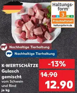 Kaufland K-WERTSCHÄTZE Gulasch gemischt Angebot