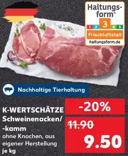 Kaufland K-WERTSCHÄTZE Schweinenacken/ -kamm Angebot