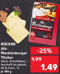 Kaufland RÜCKER Alt Mecklenburger Tilsiter Angebot
