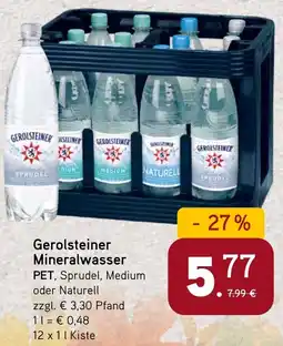 Dornseifer Gerolsteiner Mineralwasser Angebot