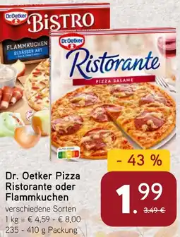 Dornseifer Dr. Oetker Pizza Ristorante oder Flammkuchen Angebot