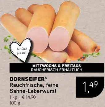 Dornseifer DORNSEIFERS Rauchfrische, feine Sahne-Leberwurst Angebot