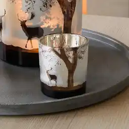 NKD Kerzenglas mit Hirsch-Motiv Angebot