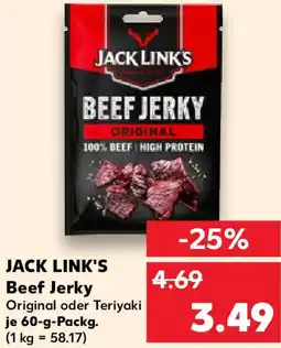 Kaufland JACK LINK'S Beef Jerky Angebot