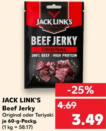 Kaufland JACK LINK'S Beef Jerky Angebot