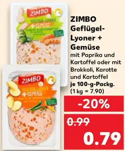 Kaufland ZIMBO Geflügel Lyoner + Gemüse Angebot