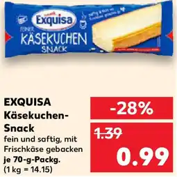 Kaufland EXQUISA Käsekuchen Snack Angebot