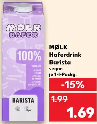 Kaufland MØLK Haferdrink Barista Angebot