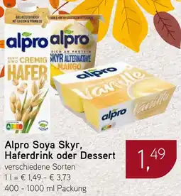 Dornseifer Alpro Soya Skyr, Haferdrink oder Dessert Angebot