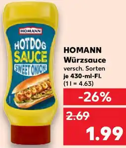 Kaufland HOMANN Würzsauce Angebot