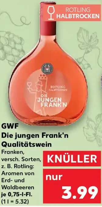 Kaufland GWF Die jungen Frank'n Qualitätswein Angebot