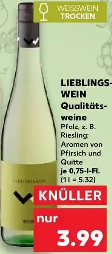 Kaufland LIEBLINGSWEIN Qualitätsweine Angebot