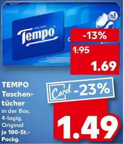 Kaufland TEMPO Taschentücher Angebot
