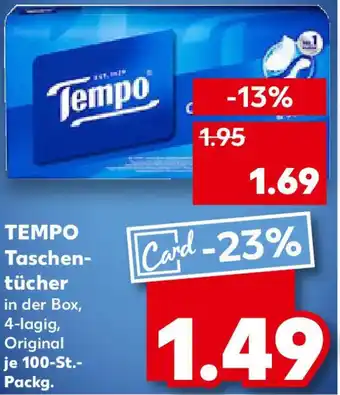 Kaufland TEMPO Taschentücher Angebot