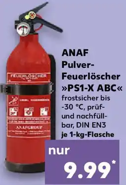 Kaufland ANAF Pulver Feuerlöscher PS1-X ABC Angebot