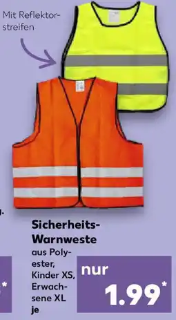Kaufland Sicherheits Warnweste Angebot