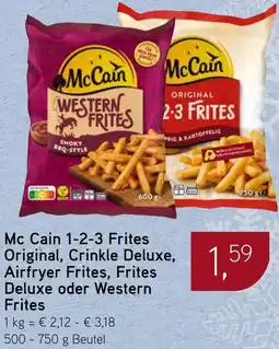 Dornseifer Mc Cain 1-2-3 Frites Original, Crinkle Deluxe, Airfryer Frites, Frites Deluxe oder Western Frites Angebot