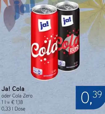 Dornseifer Ja! Cola oder Cola Zero Angebot