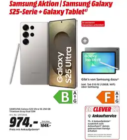 MediaMarkt Samsung galaxy s25 ultra 5g 256 gb titanium gray dual sim Angebot