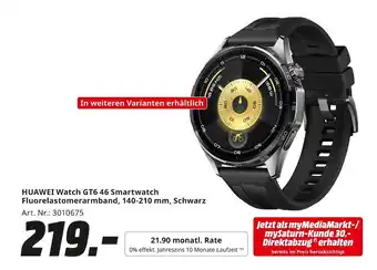 MediaMarkt Huawei watch gt6 46 smartwatch Angebot