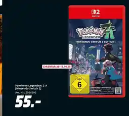 MediaMarkt Pokémon legenden: z-a [nintendo switch 2] Angebot