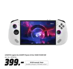 MediaMarkt Lenovo legion go s 8arp1 ryzen z2 go Angebot