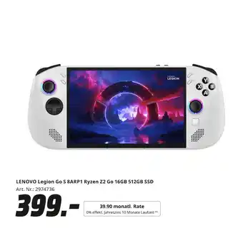 MediaMarkt Lenovo legion go s 8arp1 ryzen z2 go Angebot