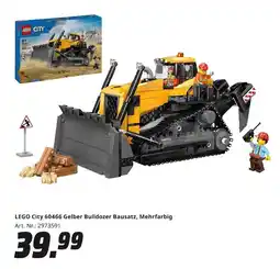 MediaMarkt Lego city 60466 gelber bulldozer bausatz Angebot