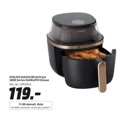 MediaMarkt Philips na332/00 airfryer 3000 series heißluftfritteuse Angebot