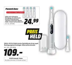 MediaMarkt Oral-b io 6 elektrische zahnbürste grey opal Angebot