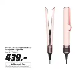 MediaMarkt Dyson airstrait ceramic pink/roségold haarglätter Angebot