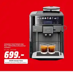 MediaMarkt Siemens te657509de eq6 plus s700 kaffeevollautomat schwarz Angebot