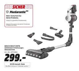 MediaMarkt Bosch bks711mtb unlimited 7 stielsauger Angebot