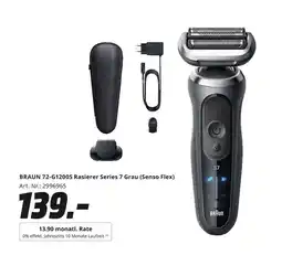 MediaMarkt Braun 72-g1200s rasierer series 7 grau (senso flex) Angebot