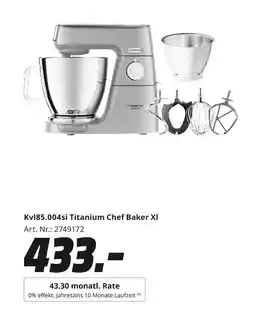 MediaMarkt Kenwood kvl85.004si titanium chef baker xl Angebot