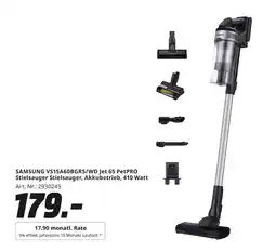 MediaMarkt Samsung vs15a60bgr5/wd jet 65 petpro stielsauger stielsauger Angebot