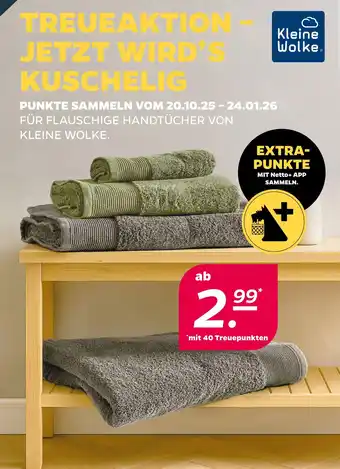 NETTO Kleine wolke handtücher Angebot