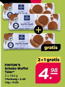 NETTO Finton's schoko waffel taler Angebot