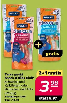 NETTO Snack it kids club kabanos aus schweinefleisch und kalbfleisch Angebot