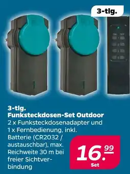 NETTO 3-tlg. funksteckdosen-set outdoor Angebot