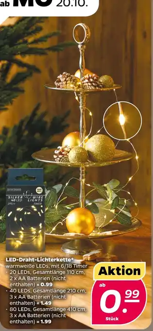 NETTO Led-draht-lichterkette Angebot