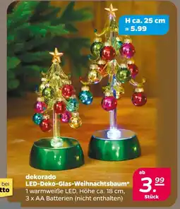 NETTO Dekorado led-deko-glas-weihnachtsbaum Angebot