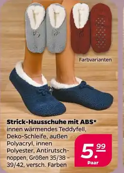 NETTO Strick-hausschuhe mit abs Angebot