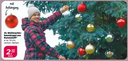 NETTO Xl weihnachtsbaumkugel aus kunststoff Angebot